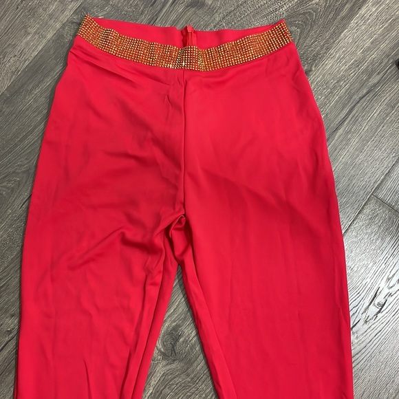 Bandage Set 2 Pieces Strap Sleeveless Bustiers And Long  Trousers - Picture 8 of 14